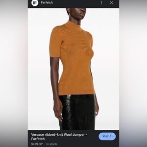Versace ribbed-knit wool jumper